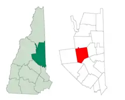 Location in Carroll County, New Hampshire