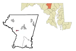 Location of New Windsor, Maryland