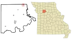 Location of Hale, Missouri