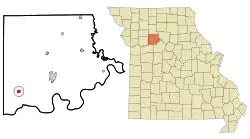 Location of Norborne, Missouri