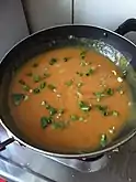 A carrot-ginger soup