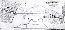 Plan of "Model City" and Mount Royal Tunnel