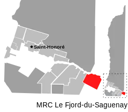 Location of Petit-Saguenay