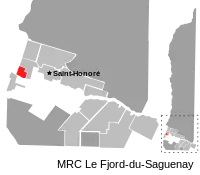 Location of Saint-Charles-de-Bourget