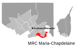 Location of Péribonka