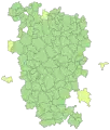 Map of the communes of the Morvan Regional Natural Park