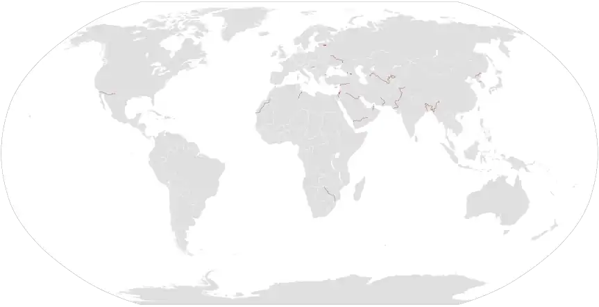 Border Barriers in the World
