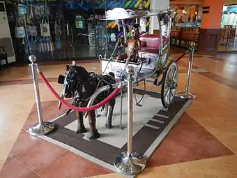 Cartela (or "Kartela", a Philippine horse carriage, in art (8 Waves Waterpark & Hotel San Rafael, Bulacan)