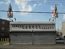 Carvel ice cream location, closed