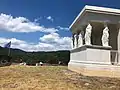 Caryatids monument side view, Karyes of Laconia