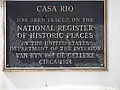 Sign in front of Casa Rio