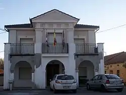 Town hall of Cobos de Fuentidueña, Segovia, Spain. in 2016