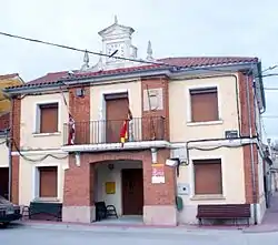Town hall of Fuentepiñel, Segovia, Spain.