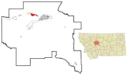 Location of Sun Prairie, Montana