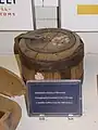 18th century sealable cashbox, sometimes called a barrel safe (Finnish customs service museum in Susisaari [fi], Suomenlinna