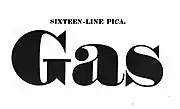 Fat-face typeface