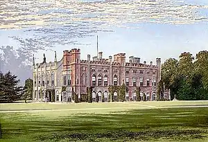 Cassiobury House, Hertfordshire, in 1888.