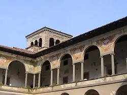 Interior of the Castle of Cavernago.