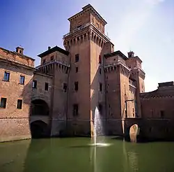 The Castello Estense of Ferrara, Italy