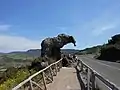The Elephant's Rock, near the road