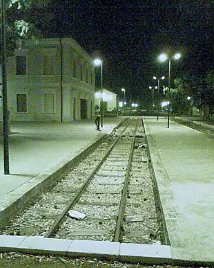 The preserved Selinunte train station in 2008