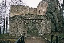 Ruins of fourteenth-century Bolcz Castle