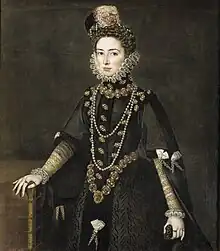 Portrait of Caterina Micaela by Alonso Sánchez Coello (collection Prado)