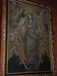 Colonial Quito School painting in the cathedral museum