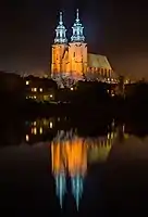 Night view with water reflexion