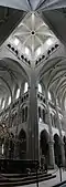 Gothic oculus in the Laon Cathedral, Laon, France