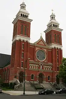 The Romanesque Revival-style Cathedral of Our Lady of Lourdes in Downtown Spokane