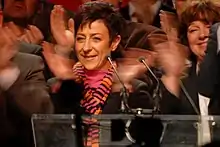 Catherine Lemorton at Cohen's rallye, Toulouse town election, 2008