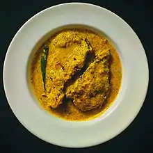 Catla fish (Indian freshwater carp) in authentic Bengali mustard gravy.