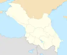 Administrative map of the Caucasus Viceroyalty