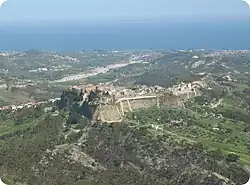 Caulonia Superiore is built on a steep hill further inland while Caulonia Marina lies on the coast.