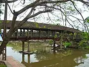 Tile-roofed bridge