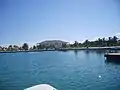 Caye Chapel from a boat