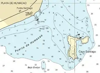 Nautical Chart of Cayo Santiago area