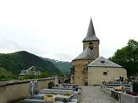 The church in Cazeaux-de-Larboust