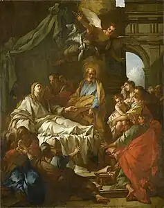 St. Peter raising Tabitha (1720; reduction of original that hung in Saint-Germain-des-Prés)