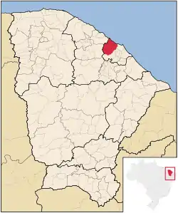 Location of Caucaia