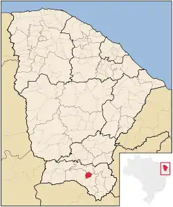 Location of Juazeiro do Norte