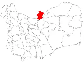 Location in Tulcea County