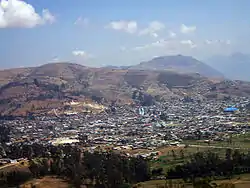 View of Celendín from the top of Jelig