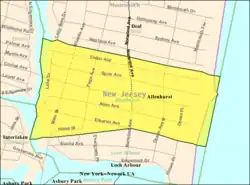 Census Bureau map of Allenhurst, New Jersey