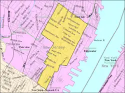 Census Bureau map of Cliffside Park, New Jersey
