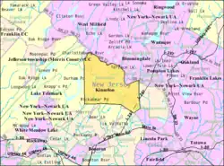 Census Bureau map of Kinnelon, New Jersey