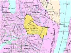 Census Bureau map of Norwood, New Jersey