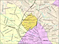 Census Bureau map of Pitman, New Jersey