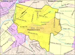 Census Bureau map of Plainsboro Township, New Jersey